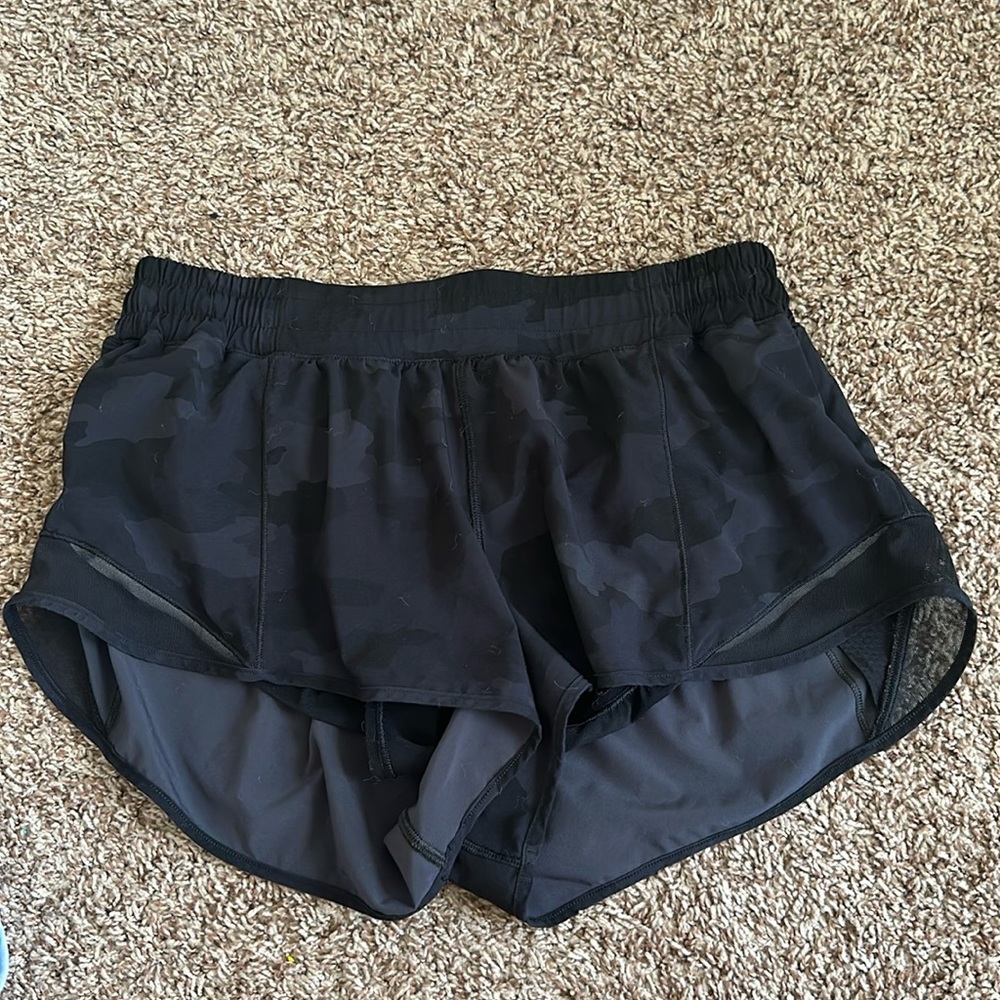 Camo lululemon shorts size 12